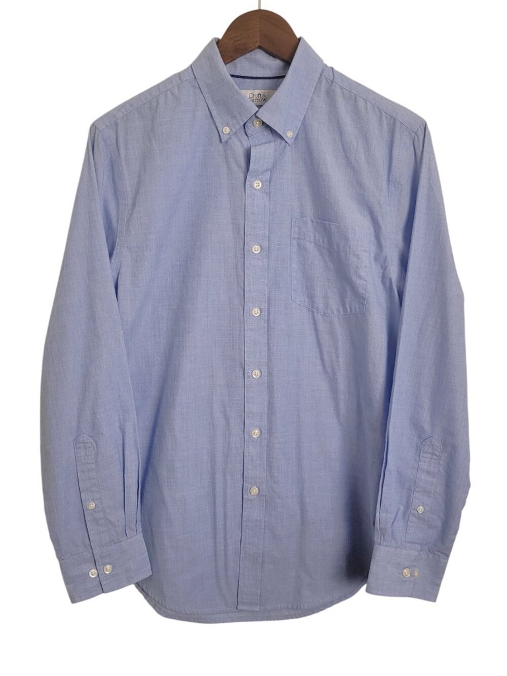 Men's Blue Button Down Casual Long Sleeve Shirt size small